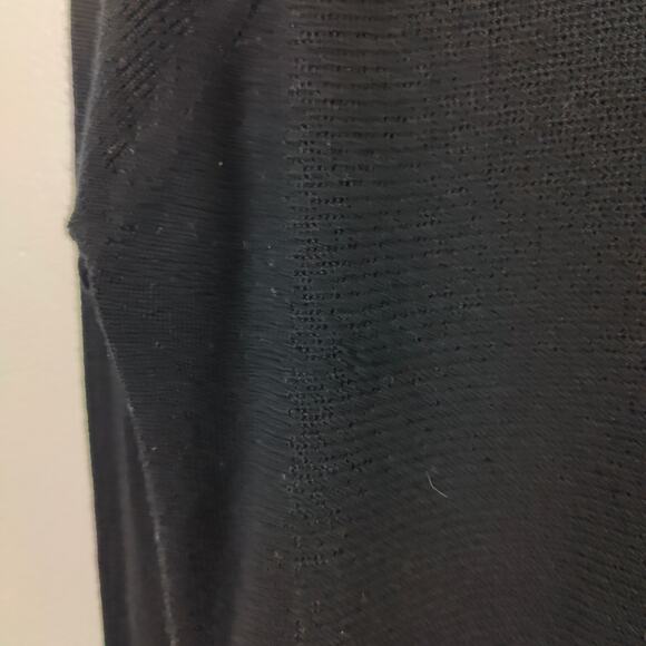 Lululemon Sit In Lotus Sweater Womens Medium Black Merino Wool Pullover Knit - Picture 3 of 7